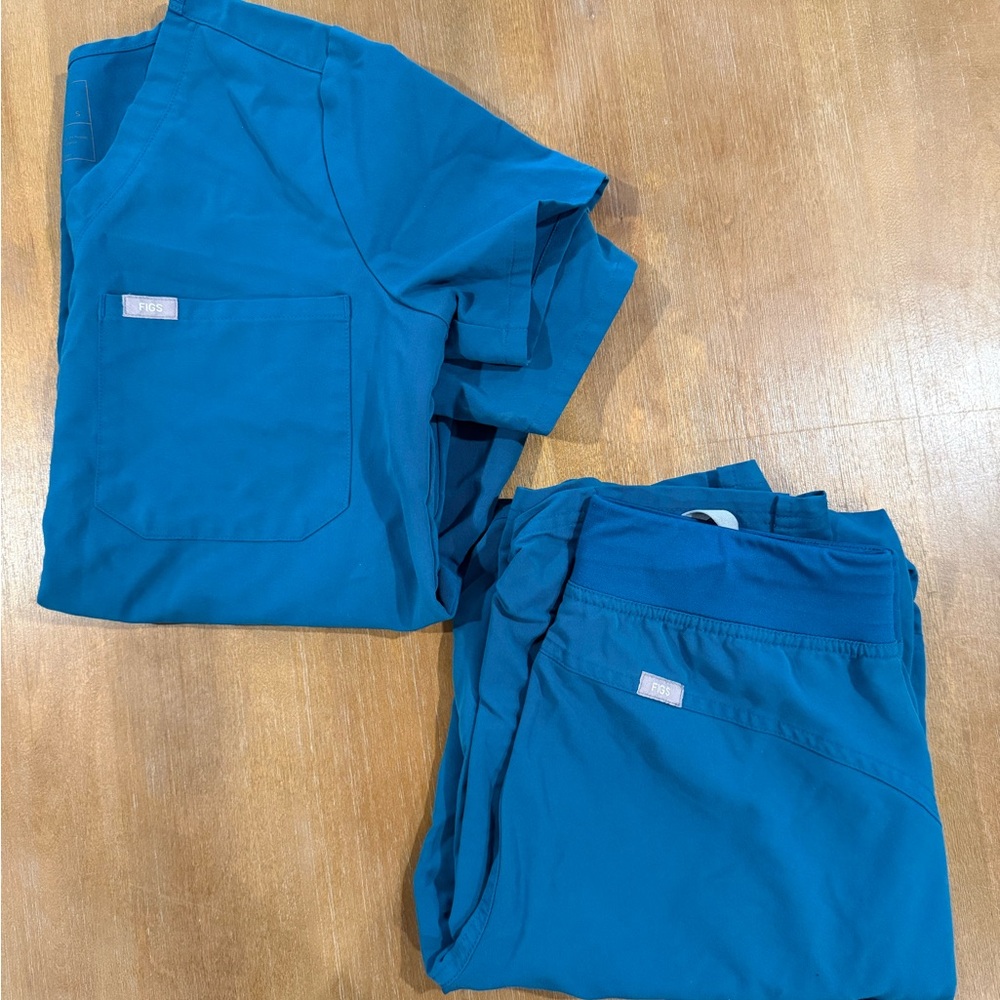 Figs Teal Scrub Set Size XS/S
